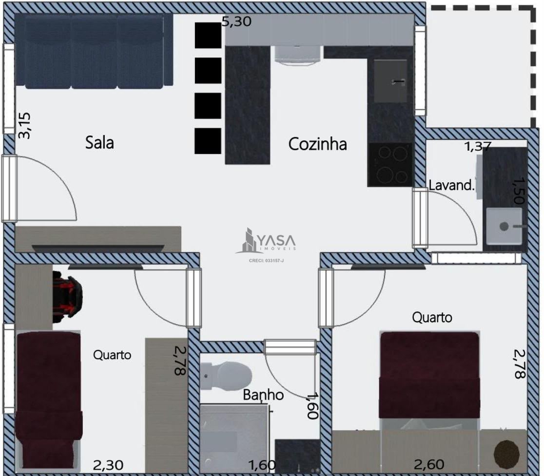 Apartamento, 2 quartos - Foto 15