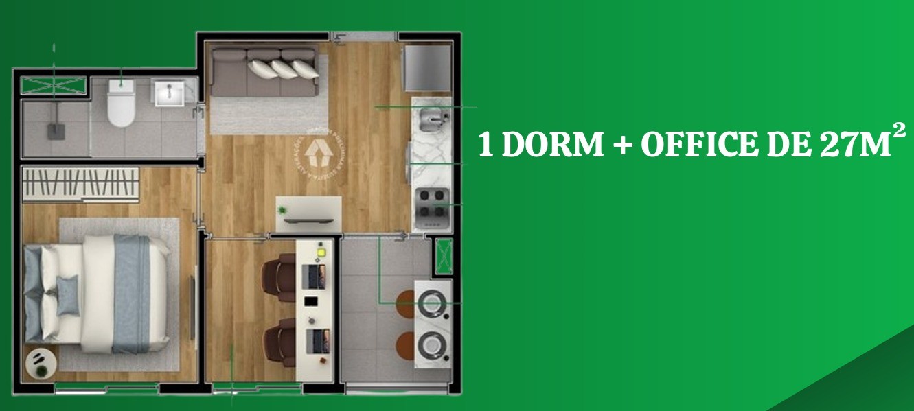 Apartamento, 1 quarto, 24 m² - Foto 3